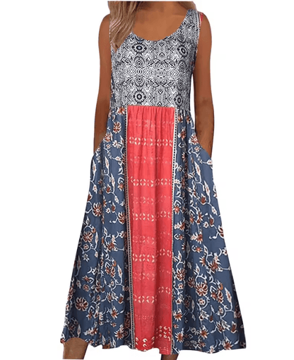 BloomEase Womens Sleeveless Summer Pullover Dress Plus Size Casual 4