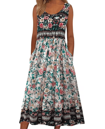 BloomEase Womens Sleeveless Summer Pullover Dress Plus Size Casual 5