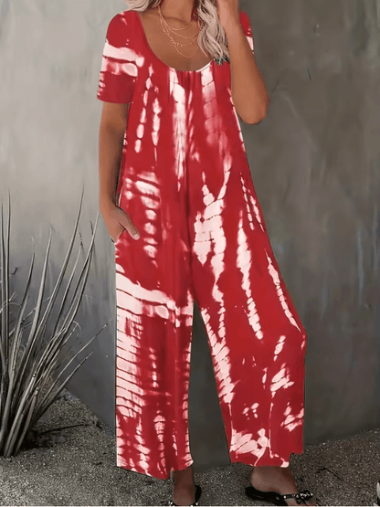 EasyFlow Plus Size Womens Summer Jumpsuit With Pockets 7