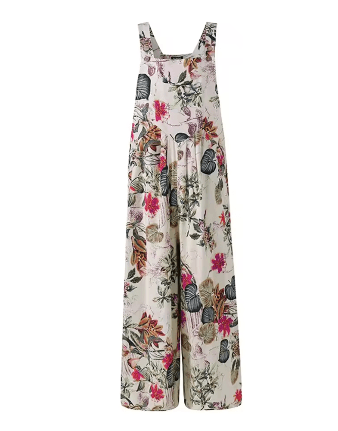 LeafEase Womens Cotton Linen Jumpsuit With Pockets 3
