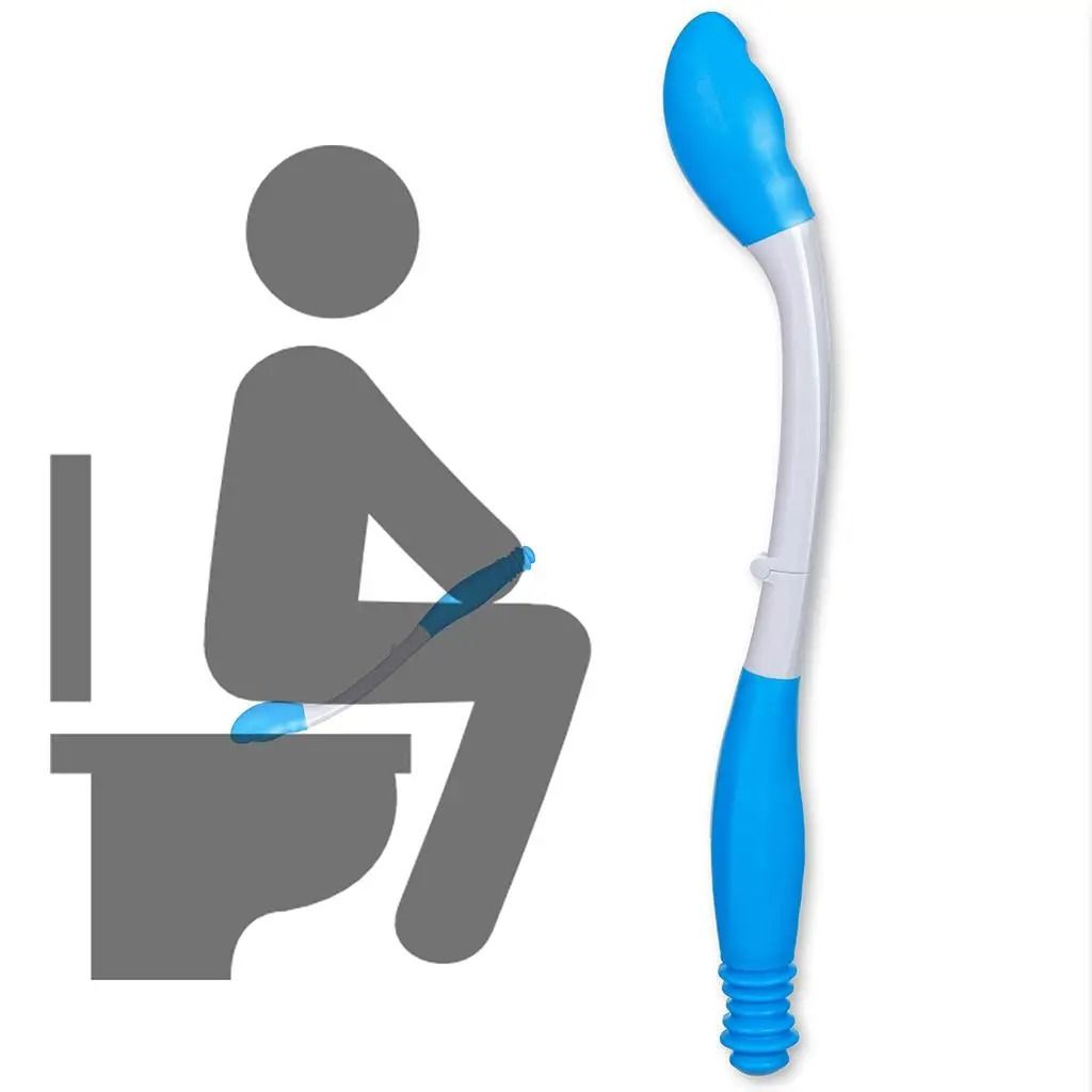 Toilet Aids For Wiping Long Handle Self Wipe Assist Holder With Toilet Paper Grip 4