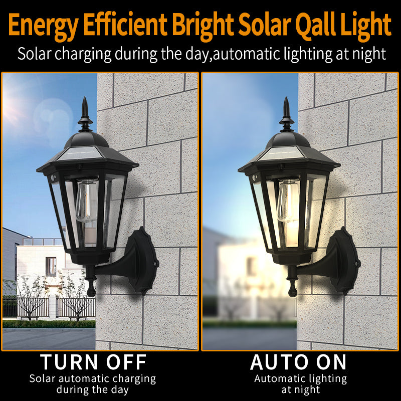 Solar Garden LED Lights Retro Landscape Pathway Light Outdoor Tungsten Filament Lamps Street Floor  1