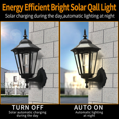 Solar Garden LED Lights Retro Landscape Pathway Light Outdoor Tungsten Filament Lamps Street Floor  1
