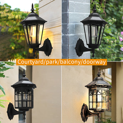 Solar Garden LED Lights Retro Landscape Pathway Light Outdoor Tungsten Filament Lamps Street Floor  2