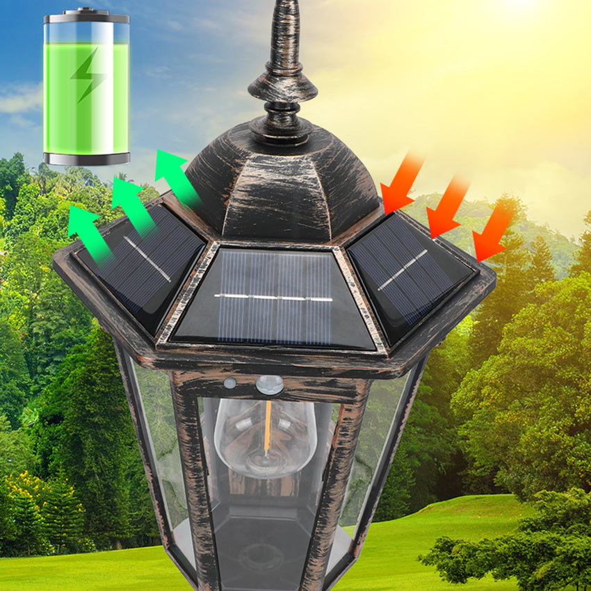 Solar Garden LED Lights Retro Landscape Pathway Light Outdoor Tungsten Filament Lamps Street Floor  4