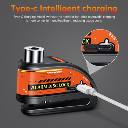 120dB Motorcycle Disc Lock UltraLoud AntiTheft Alarm Lock For Bikes Scooters  Motorcycles Waterproo 3