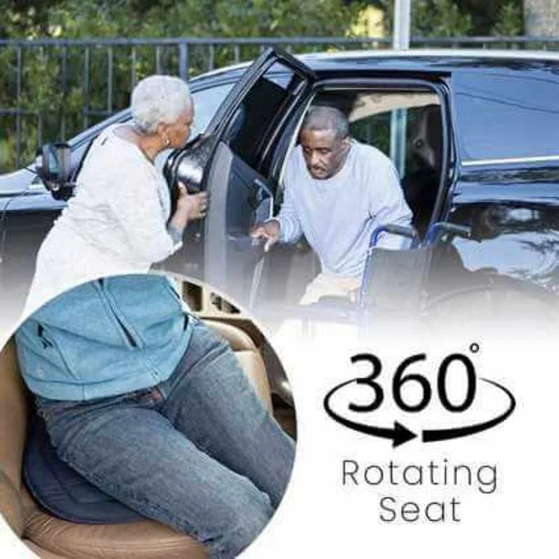 360° Rotating Seat Cushion, Car Seat Aid with Memory Foam Pad | Swivel Chair Cushion for Easy Entry/Exit
