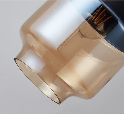 Nordic Pendant Lamp, Modern Glass Hanging LED Light Fixture for Restaurant, Living Room, Bedroom, Indoor Decoration