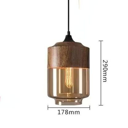 Nordic Pendant Lamp, Modern Glass Hanging LED Light Fixture for Restaurant, Living Room, Bedroom, Indoor Decoration