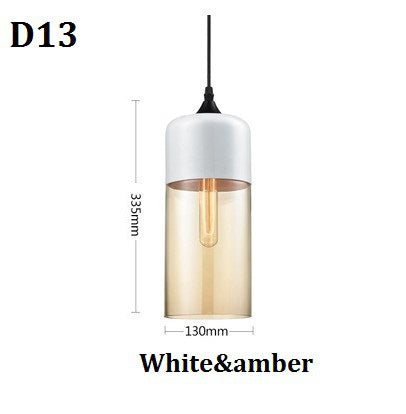 Nordic Pendant Lamp, Modern Glass Hanging LED Light Fixture for Restaurant, Living Room, Bedroom, Indoor Decoration