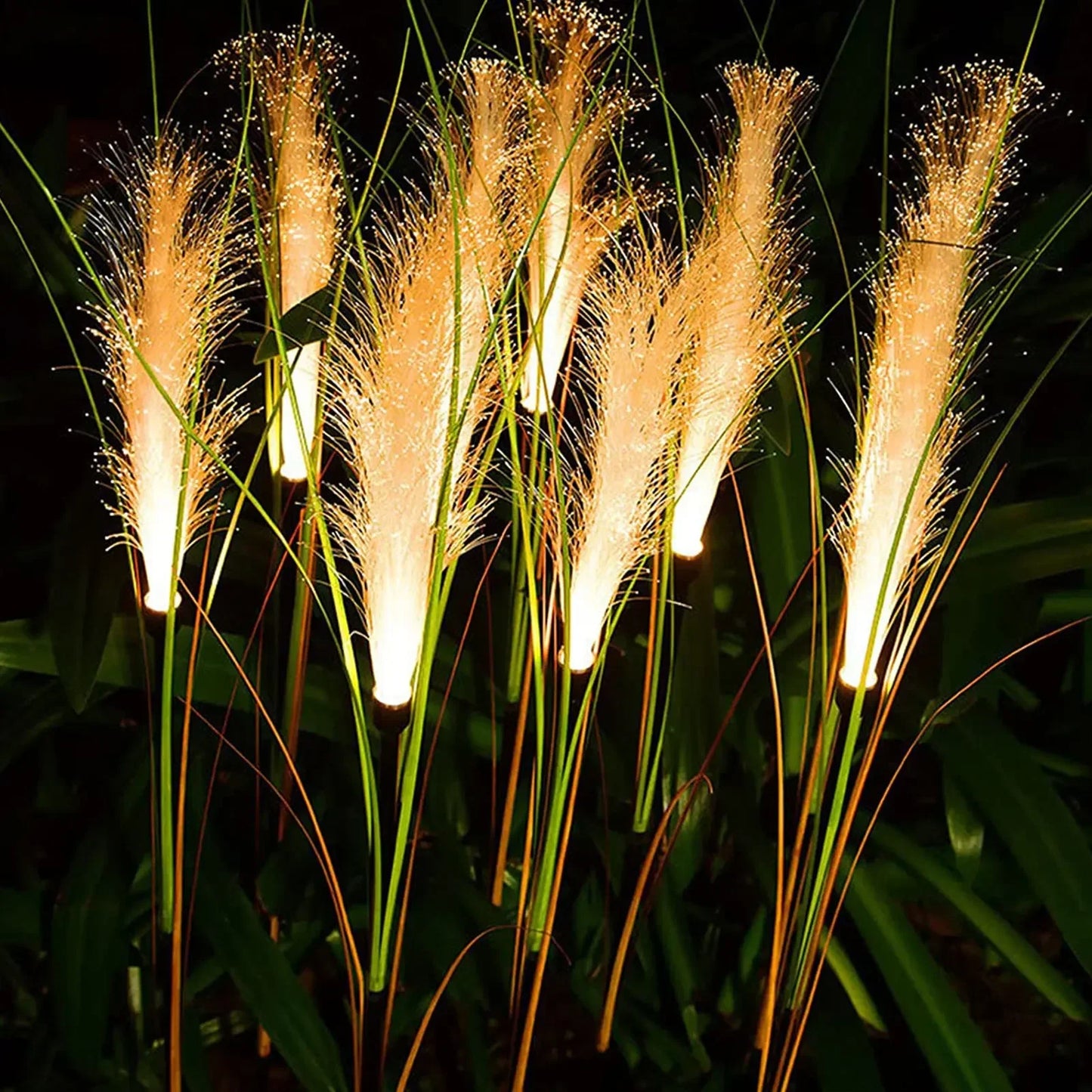 Solar Power LED Garden Reed Lamp Outdoor Waterproof Lawn Light, Yard Path Decor, Christmas Lighting Decoration