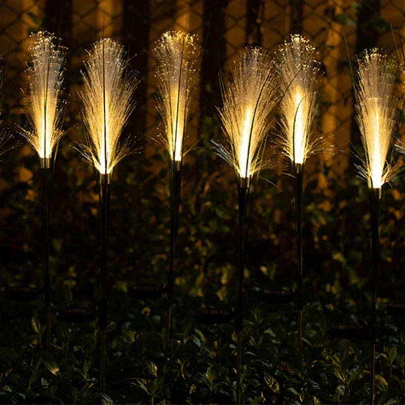 Solar Power LED Garden Reed Lamp Outdoor Waterproof Lawn Light, Yard Path Decor, Christmas Lighting Decoration