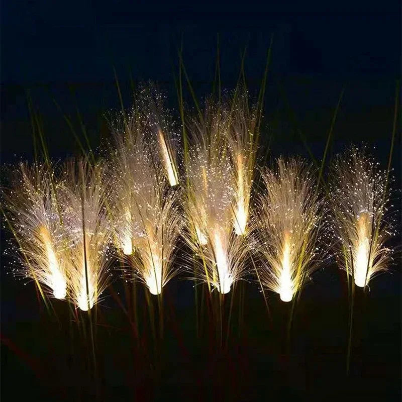 Solar Power LED Garden Reed Lamp Outdoor Waterproof Lawn Light, Yard Path Decor, Christmas Lighting Decoration