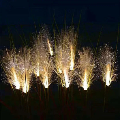 Solar Power LED Garden Reed Lamp Outdoor Waterproof Lawn Light, Yard Path Decor, Christmas Lighting Decoration
