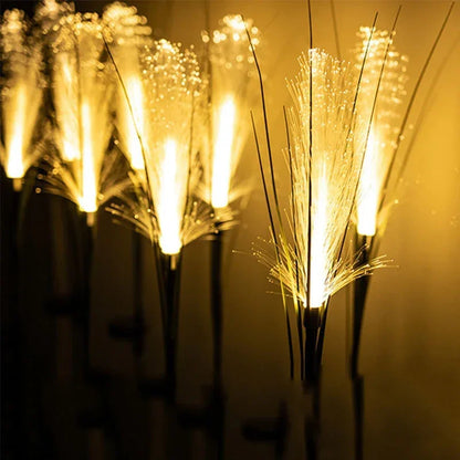 Solar Power LED Garden Reed Lamp Outdoor Waterproof Lawn Light, Yard Path Decor, Christmas Lighting Decoration