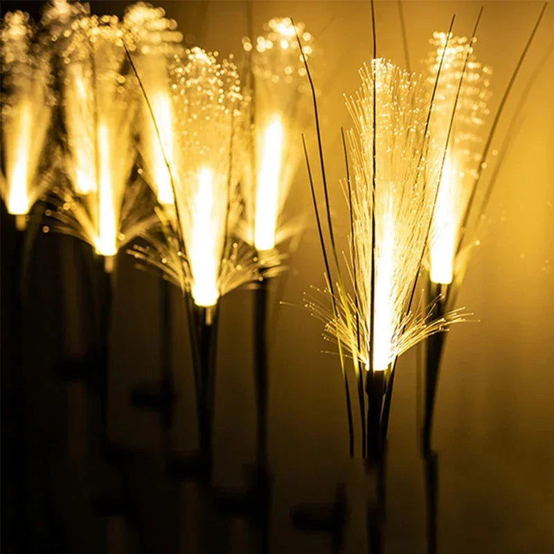 Solar Power LED Garden Reed Lamp Outdoor Waterproof Lawn Light, Yard Path Decor, Christmas Lighting Decoration