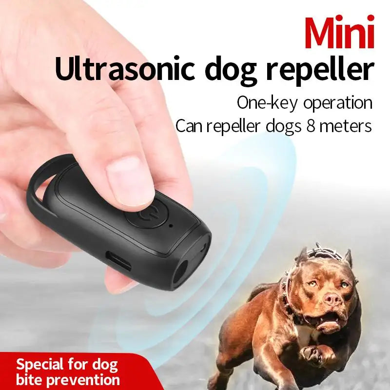 Mini Dog Deterrent Ultrasonic Dog Repeller With LED  Effective AntiBarking Training Device For Dogs 1