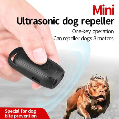 Mini Dog Deterrent Ultrasonic Dog Repeller With LED  Effective AntiBarking Training Device For Dogs 1