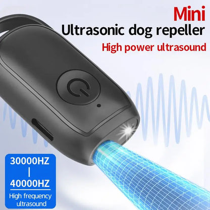 Mini Dog Deterrent Ultrasonic Dog Repeller With LED  Effective AntiBarking Training Device For Dogs 4