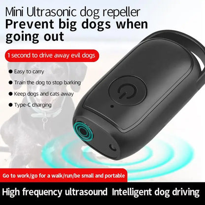 Mini Dog Deterrent Ultrasonic Dog Repeller With LED  Effective AntiBarking Training Device For Dogs 6