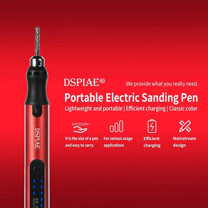 DSPIAE ESP Sander Pen With Sponge SandingRound PreCut Abrasive Sandpaper For Portable Electric Shar