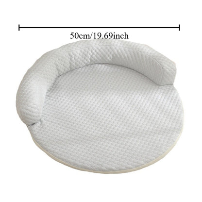 Summer Pet Cool Pad Dog Kennel Breathable Iced Bean Mat For Dogs  Cats Round Cushion Bed For Coolin 3