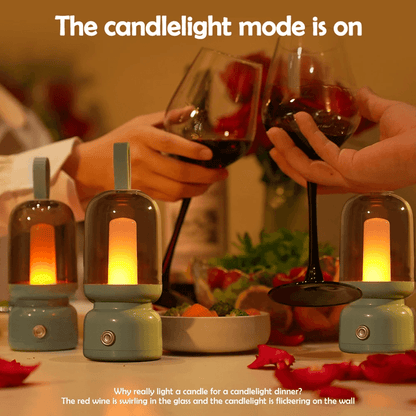 GlowHaven Rechargeable Retro Lantern Night Light 1