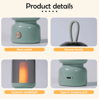 GlowHaven Rechargeable Retro Lantern Night Light 3