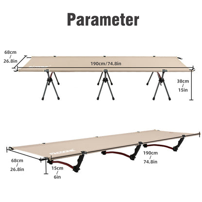 Camping Cot Folding Camping Bed Portable Outdoor Sleeping Cot For Adults  Kids Comfortable Travel B 3