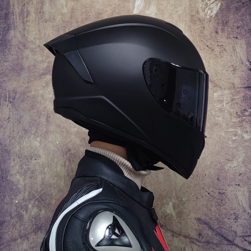 Premium Full Face Racing Helmets Winter Warm Double Visor Motorcycle Helmet For Motorbike  Sports R 4