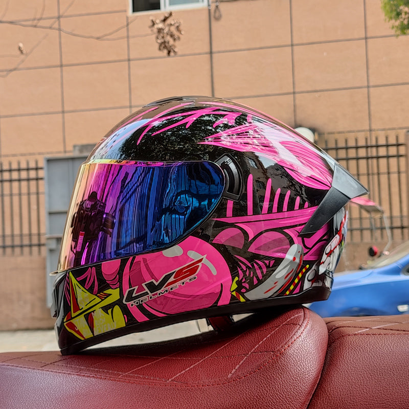 Premium Full Face Racing Helmets Winter Warm Double Visor Motorcycle Helmet For Motorbike  Sports R 6