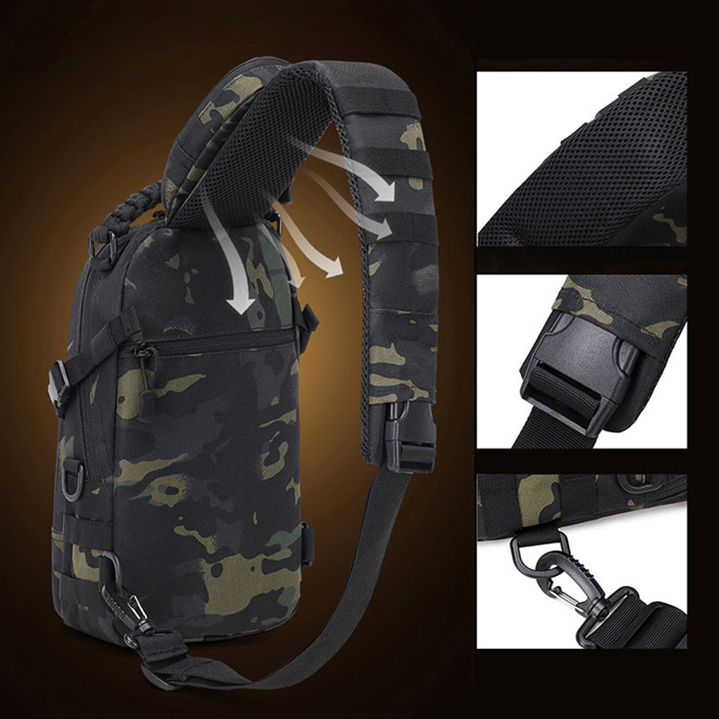 Tactical Backpack For Men MOLLE Sling Camping Chest Bag For Hiking Cycling Fishing  Outdoor Travel 2