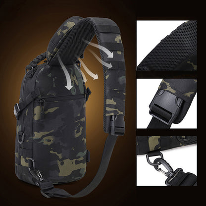 Tactical Backpack For Men MOLLE Sling Camping Chest Bag For Hiking Cycling Fishing  Outdoor Travel 2