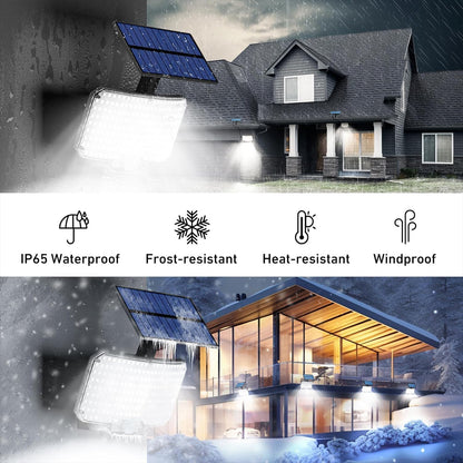 Solar Lights Outdoor 234LED Motion Sensor Flood Lights With Remote 3 Modes IP65 Waterproof  Securit 4