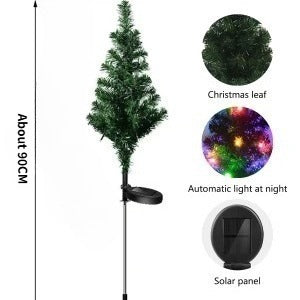 Waterproof Solar Simulation Christmas Tree Lights for Outdoor Party, Lawn Garden Terrace Porch, Landscape Decor