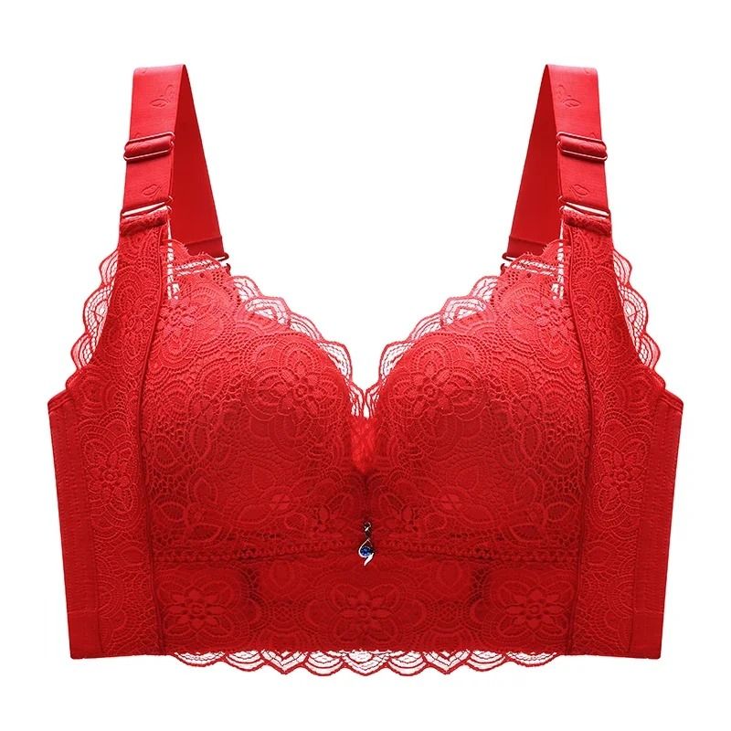 Push Up Lace Wireless Bra With Wide Straps For Women Plus Size 10