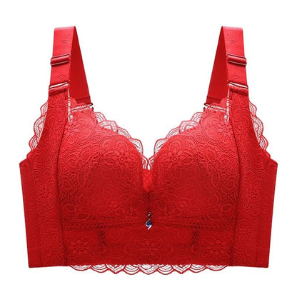 Push Up Lace Wireless Bra With Wide Straps For Women Plus Size 10