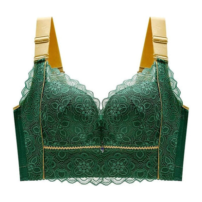 Push Up Lace Wireless Bra With Wide Straps For Women Plus Size 6