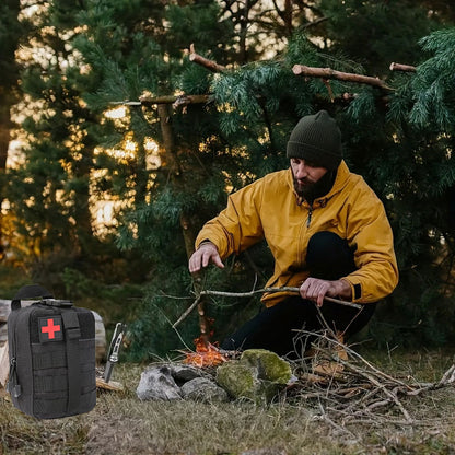 Home Outdoor Travel First Aid Kit, Camping, Boating, Hiking, Multifunctional Portable Mountaineering Survival Kit