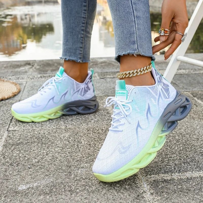 Women Casual Sports Sneakers Lightweight Breathable Flats 3