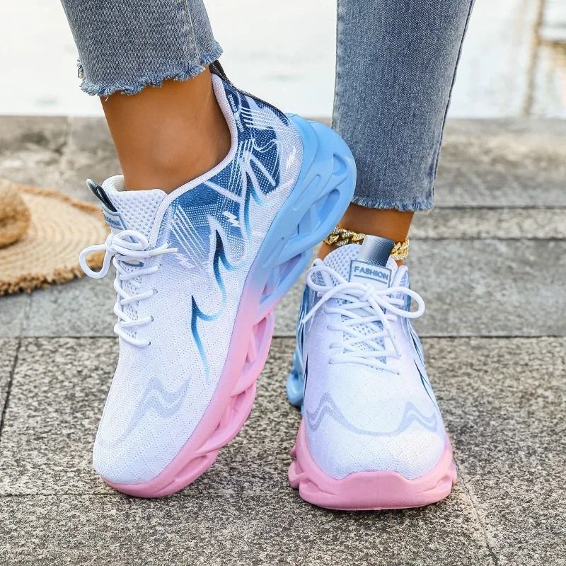 Women Casual Sports Sneakers Lightweight Breathable Flats 4