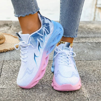 Women Casual Sports Sneakers Lightweight Breathable Flats 4