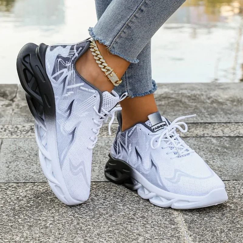 Women Casual Sports Sneakers Lightweight Breathable Flats 5