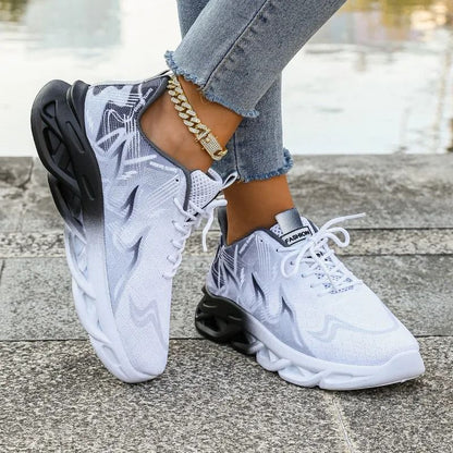 Women Casual Sports Sneakers Lightweight Breathable Flats 5