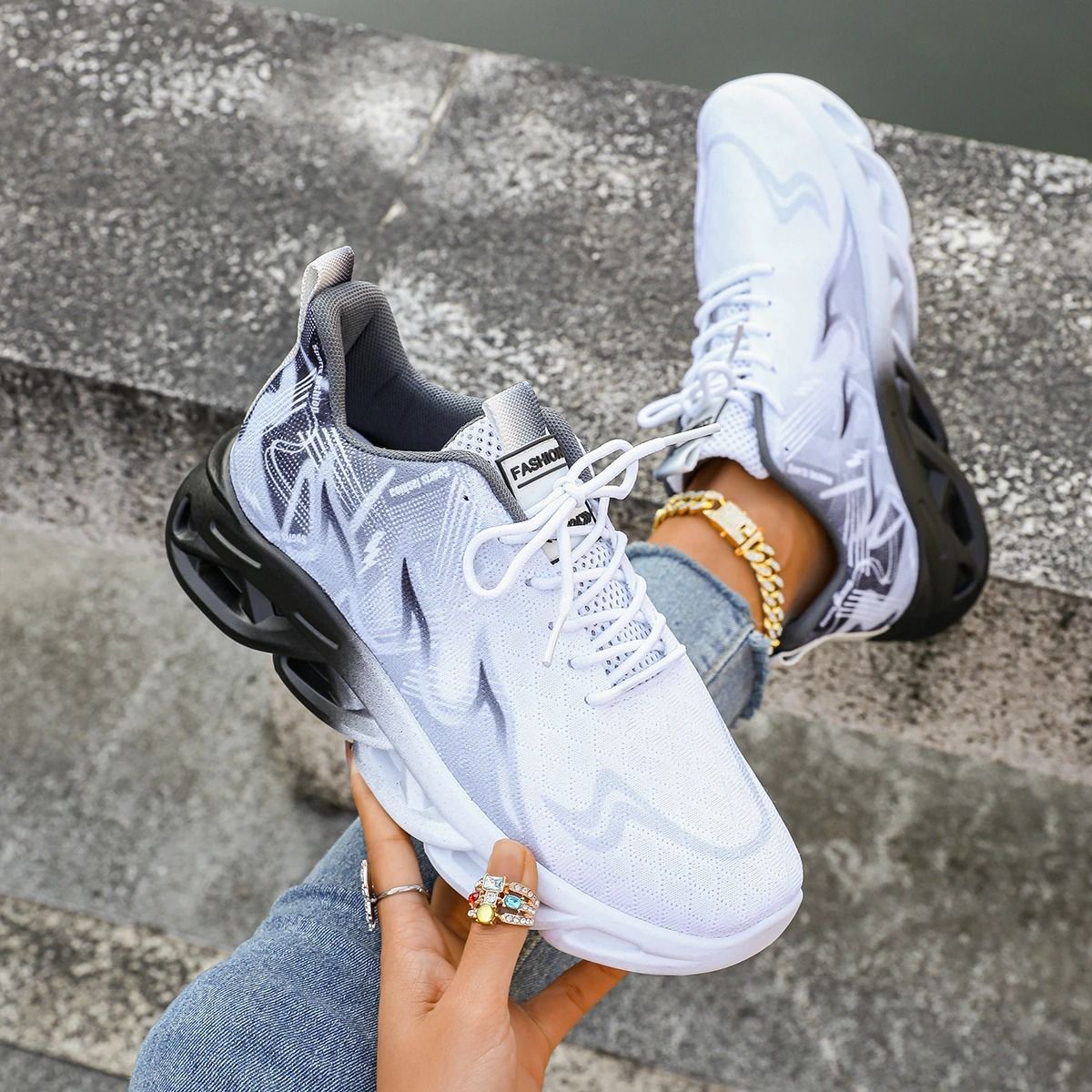 Women Casual Sports Sneakers Lightweight Breathable Flats 7