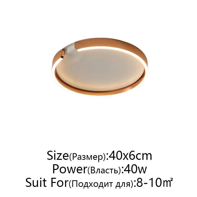 Modern LED Ceiling Light In Rose Gold White Or Black For Indoor Home Lighting 10