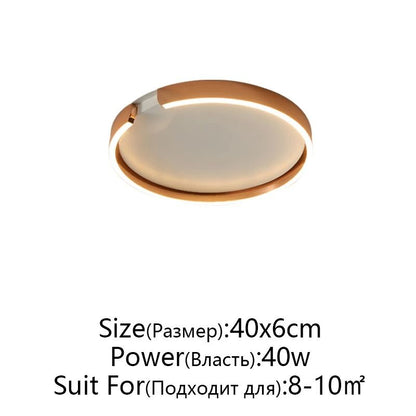 Modern LED Ceiling Light In Rose Gold White Or Black For Indoor Home Lighting 10
