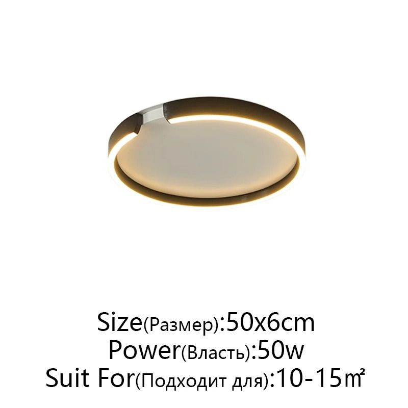 Modern LED Ceiling Light In Rose Gold White Or Black For Indoor Home Lighting 6