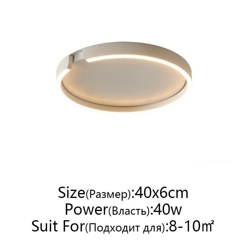 Modern LED Ceiling Light In Rose Gold White Or Black For Indoor Home Lighting 7