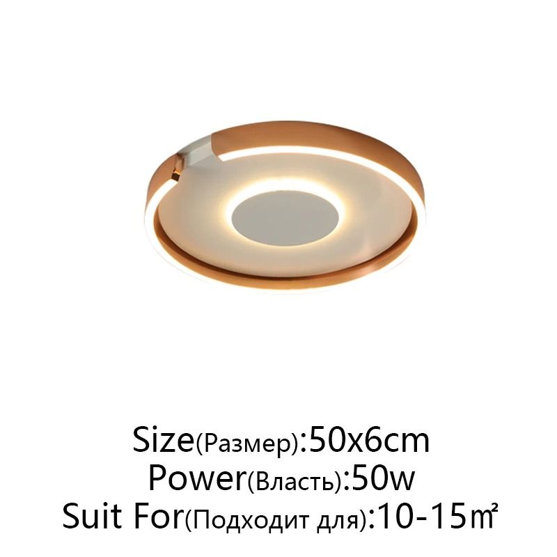 Modern LED Ceiling Light In Rose Gold White Or Black For Indoor Home Lighting 15